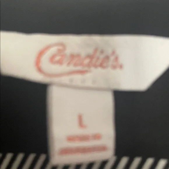 Candie's Black and White Striped Shirt - Picture 2 of 2